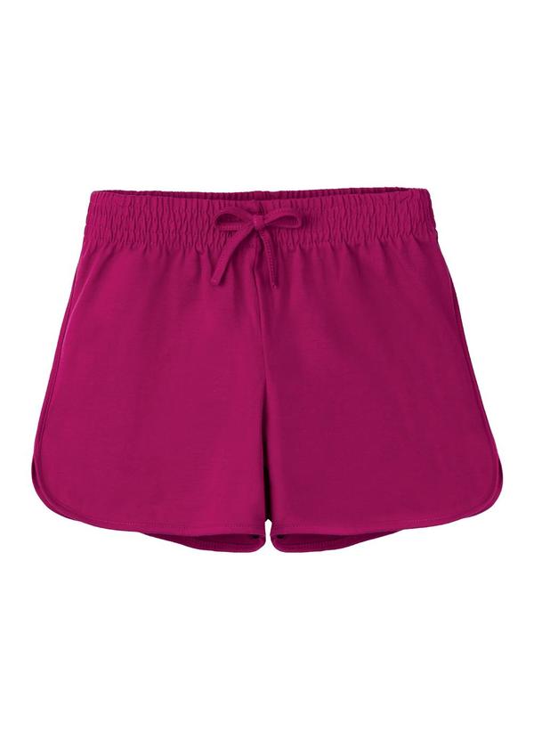 Shorts Básico em Cotton Rosa Fúcsia