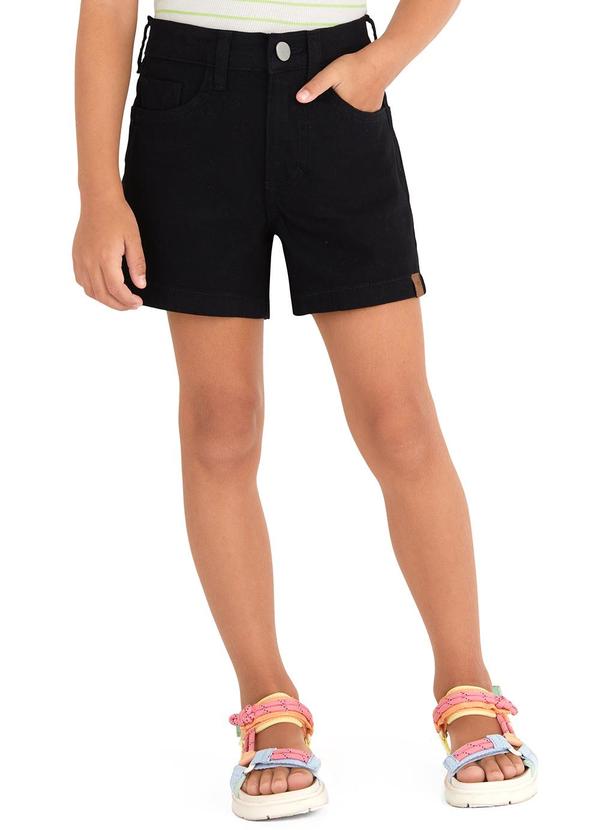 Shorts Comfort em Sarja Preto