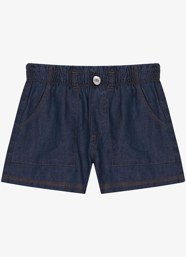 Shorts Infantil Feminino Azul