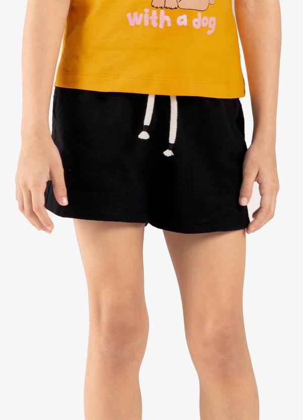 Shorts Infantil Malhão Fruit Preto