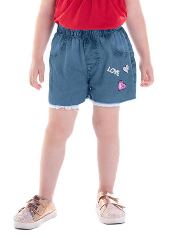 Shorts Malha Azul