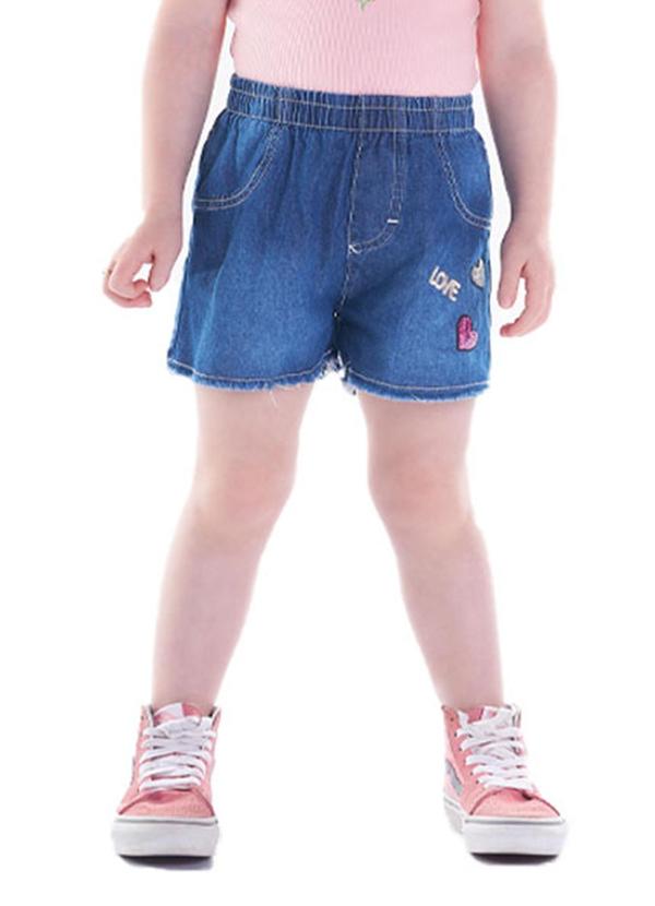 Shorts Malha Azul