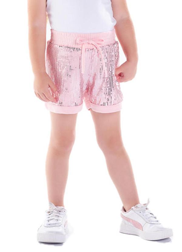 Shorts Malha Rosa