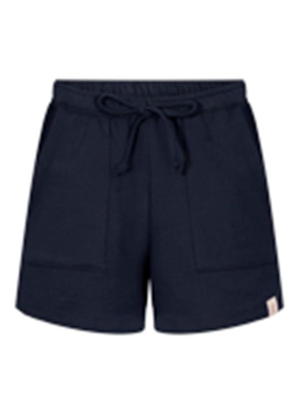 Shorts Menina com Bolsos em Moletom Azul