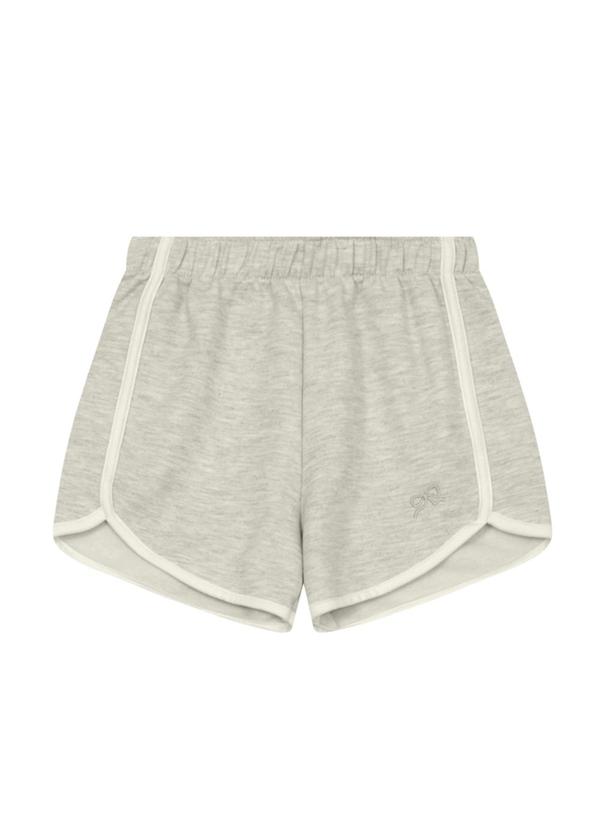 Shorts Menina Moletinho Cinza