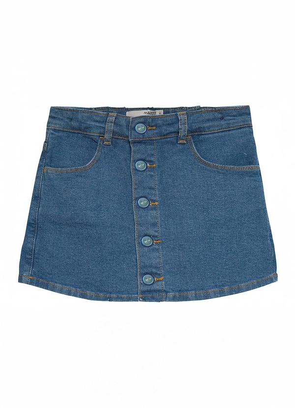 Shorts Saia Evasê Jeans Azul