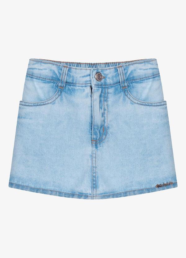 Shorts Saia Infantil Azul