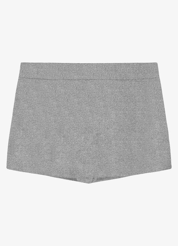 Shorts Saia Moletom Cinza