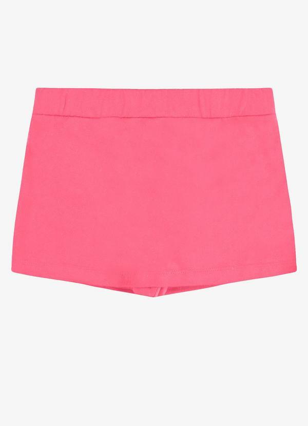 Shorts Saia Moletom Rosa