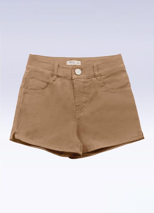 Shorts Sarja Marrom