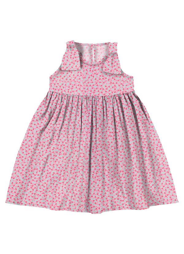 Vestido em Popeline Rosa