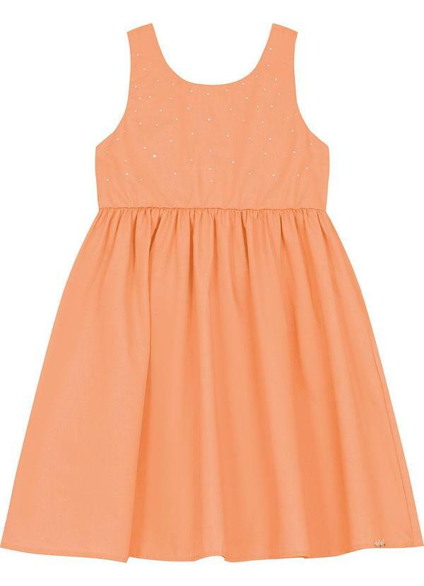 Vestido Feminino em Tricoline Laranja