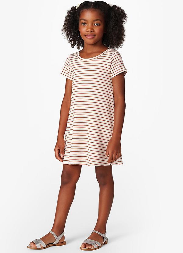 Vista 2 Vestido Feminino Infantil Laranja Select Select