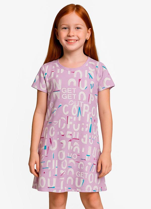 Vista 2 Vestido Feminino Infantil Roxo Select Select