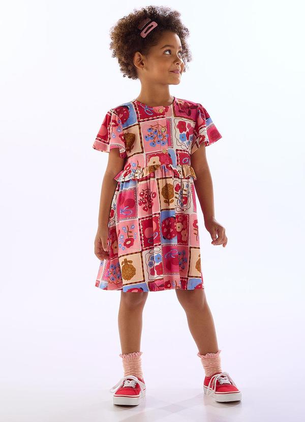 Vestido Infantil Dona Joana Estampado