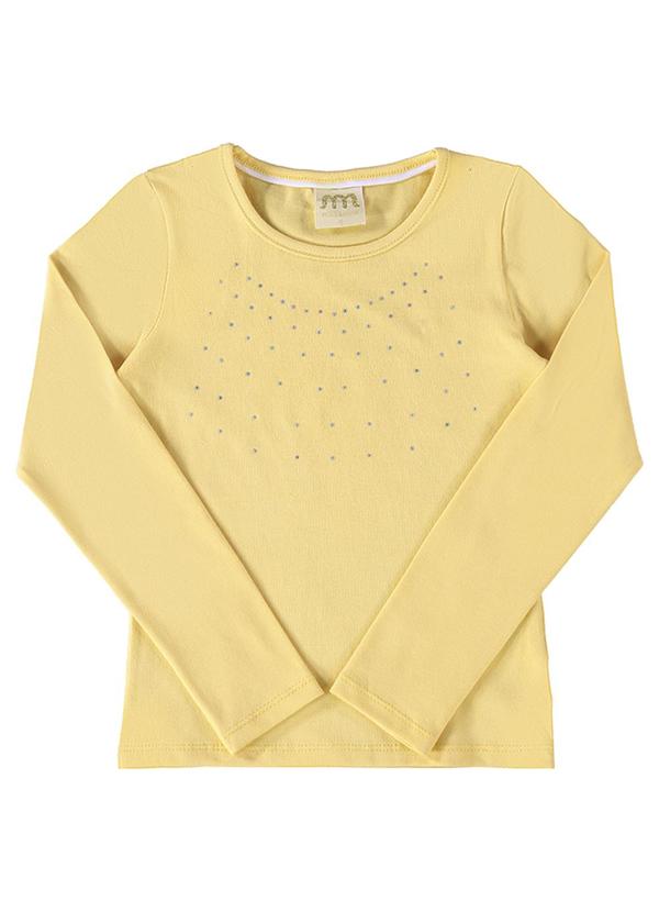 Vista 2 Blusa Manga Longa em Cotton Penteado Marrom Milli E Nina Milli E Nina
