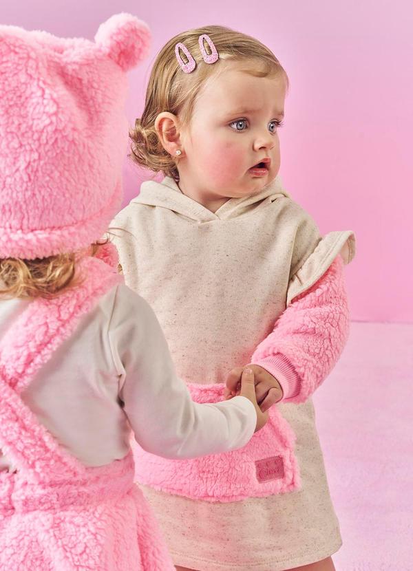 Vestido Bebê Menina Dinossauro Nude