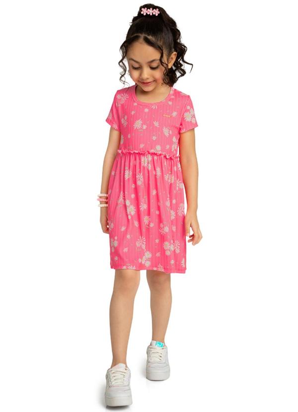 Vista 2 Vestido em Canelado Maxi Romantic Day Rosa Marlan Marlan