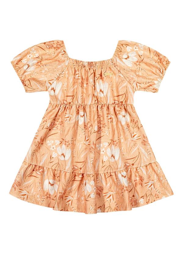 Vestido Menina Infantil Laranja