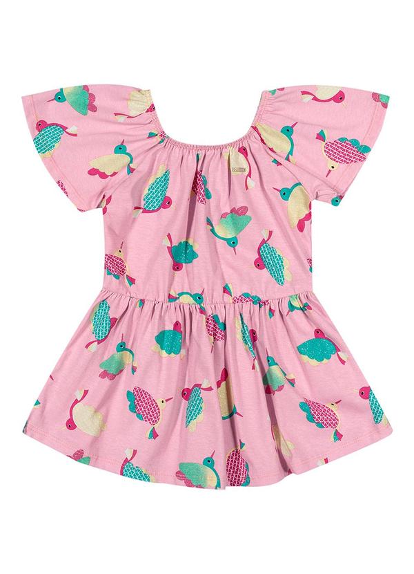 Vestido Feminino Infantil Rosa