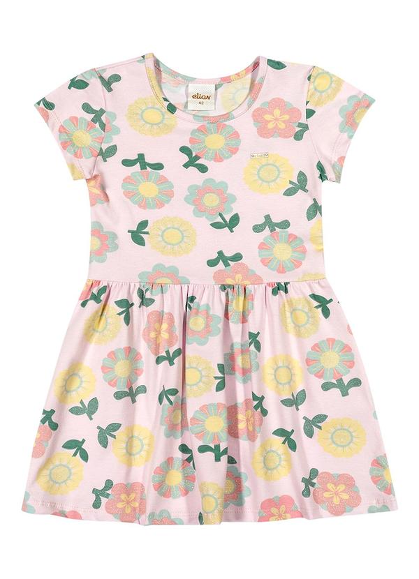 Vista 2 Vestido Feminino Infantil Rosa Elian Elian