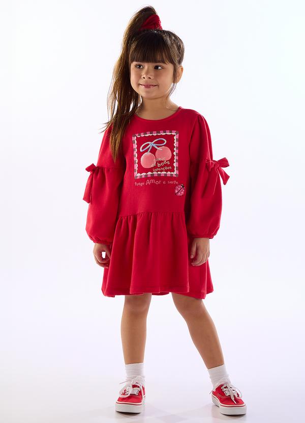 Vestido Infantil Joana Vermelho
