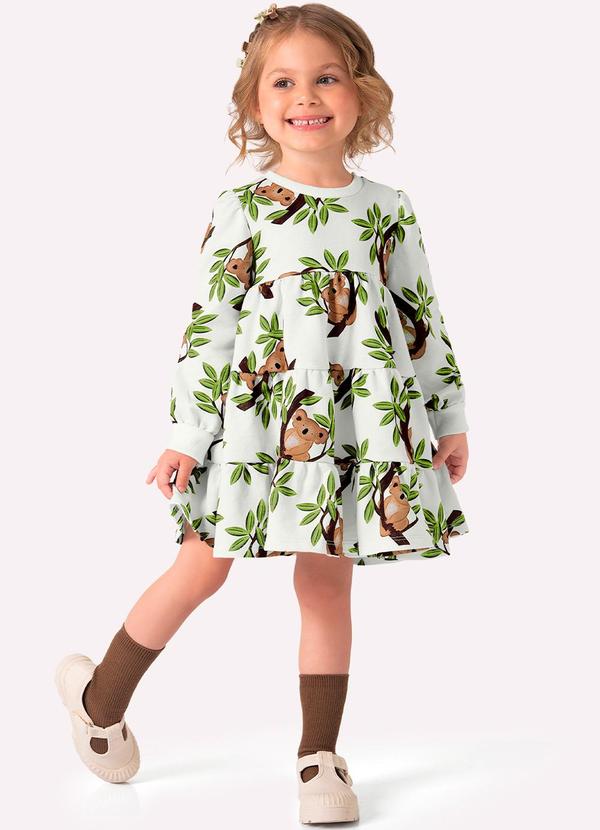 Vista 2 Vestido Infantil Menina Coalas Off White Nanai Nanai