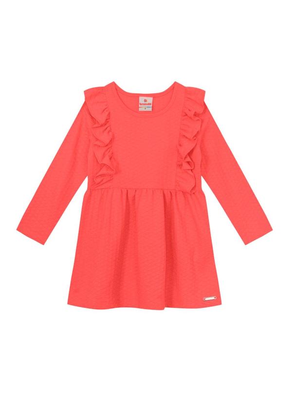 Vestido Infantil Menina Laranja