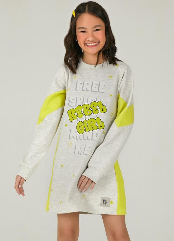 Vestido Rebel Girl Cinza