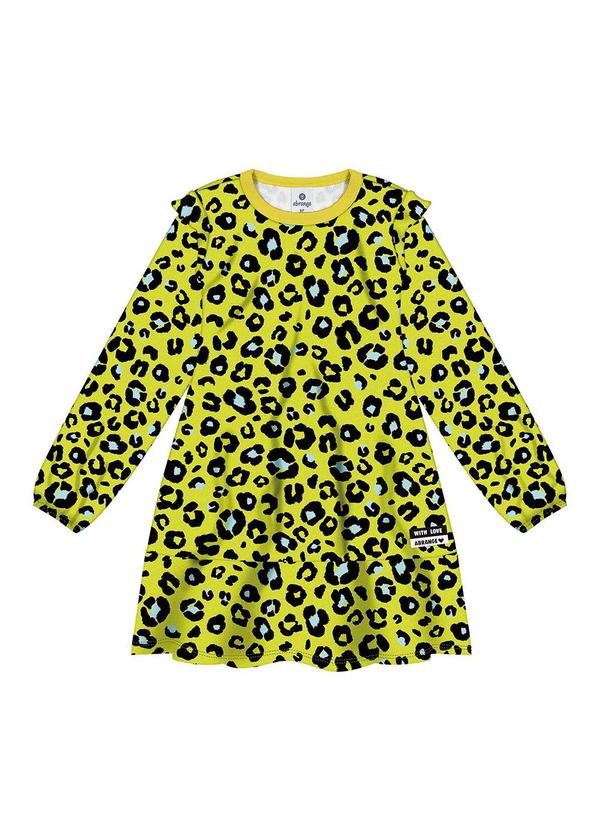 Vestido Total Print Amarelo
