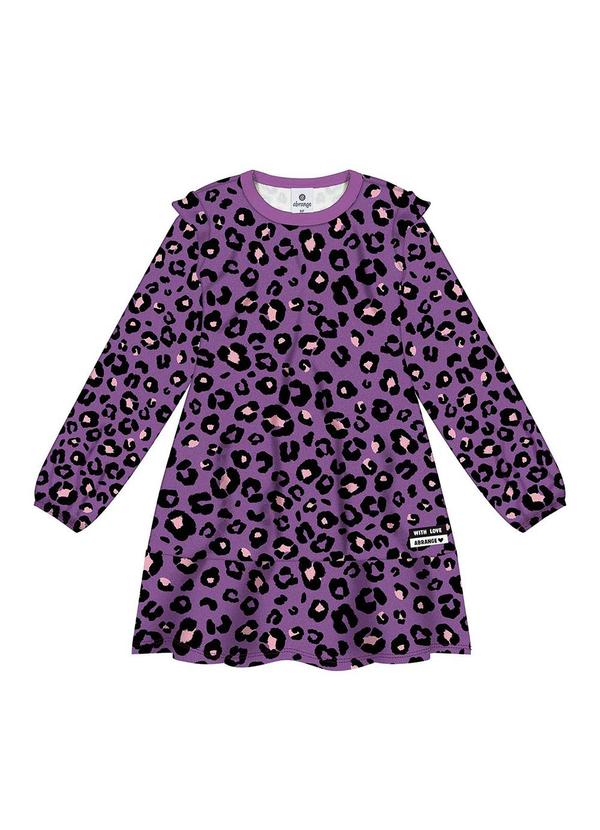 Vestido Total Print Roxo
