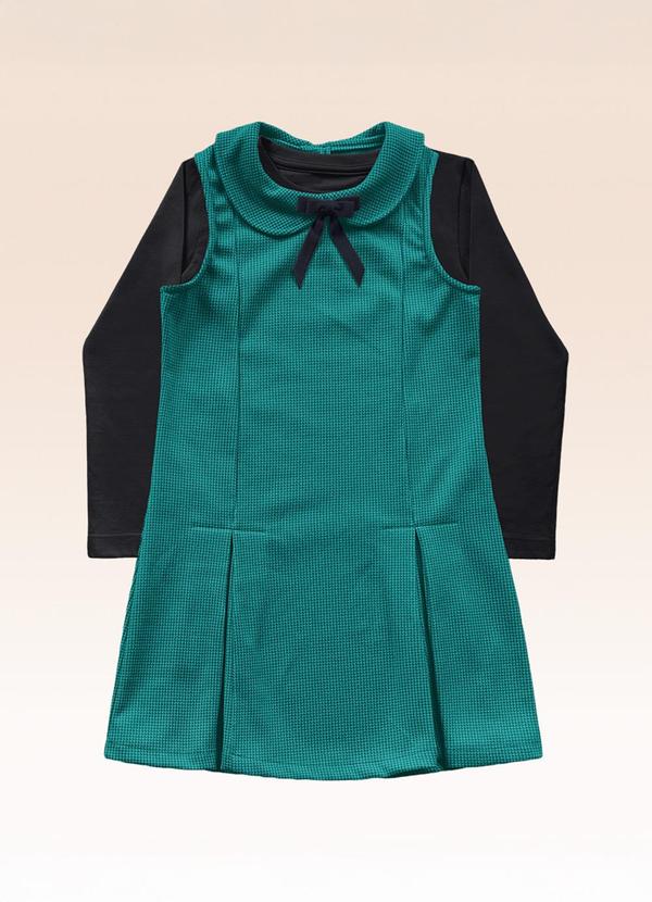 Conjunto Blusa Manga Longa e Vestido Preto