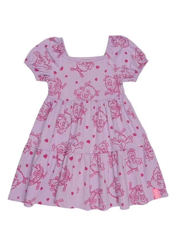 Vista 2 Vestido 3 Marias Galinha Pintadinha Roxo Galinha Pintadinha