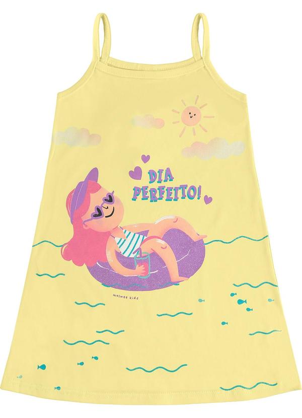 Vestido Amplo Dia Perfeito Amarelo Claro
