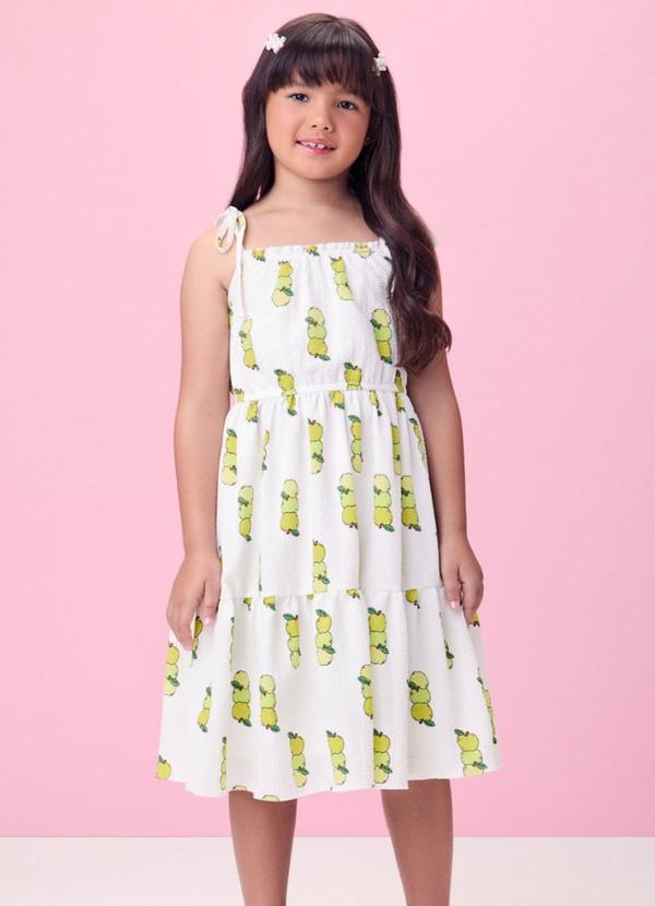 Vestido Anarrugado de Maçã Verde