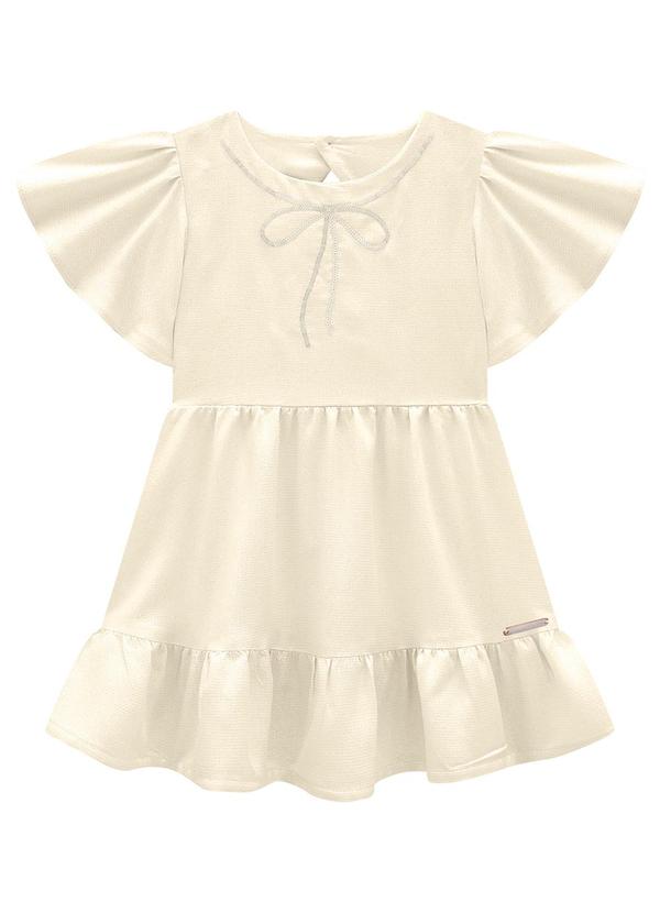 Vestido Areia Marias em Lurex