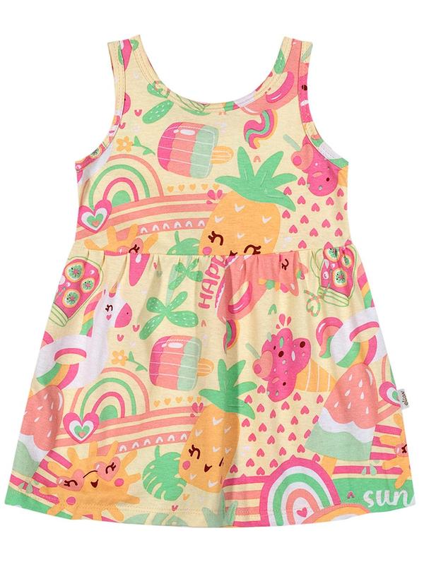 Vestido Bebê Menina Summer Amarelo