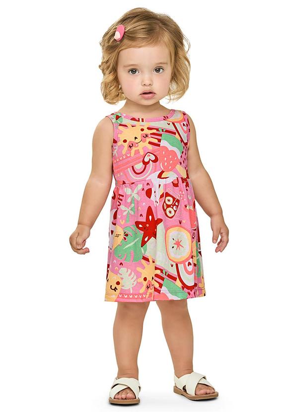 Vestido Bebê Menina Summer Rosa