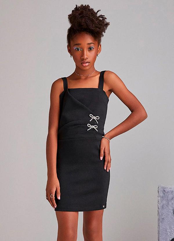 Vestido Black com Laço Preto