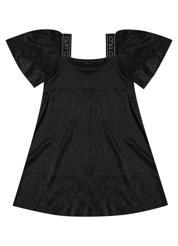 Vestido Brilho Encantado Colorittá Preto