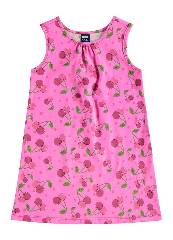 Vista 2 Vestido Cerejinhas Infantil Roxo Bee Loop Bee Loop