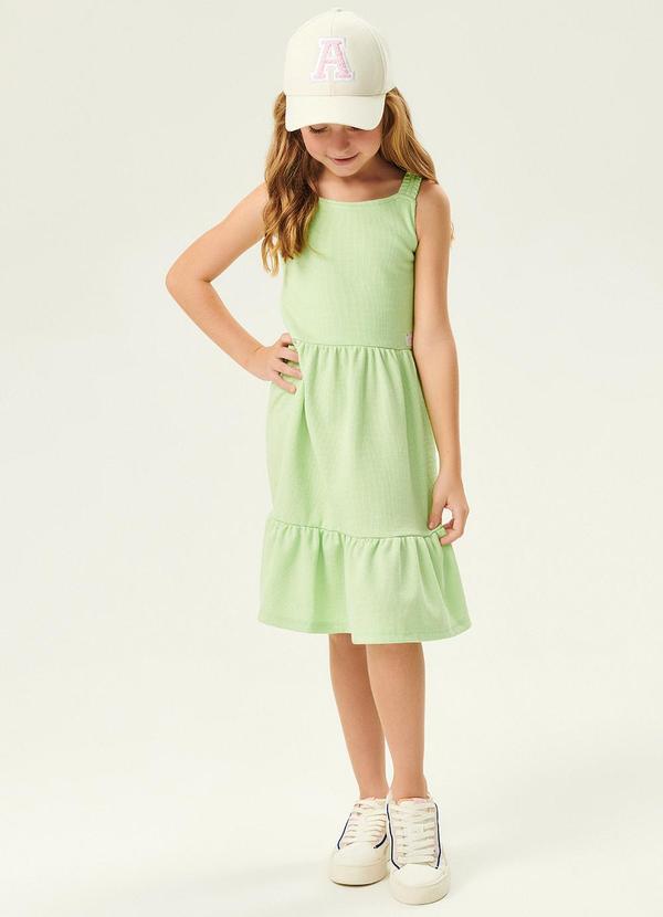 Vestido com Detalhe Costas Verde