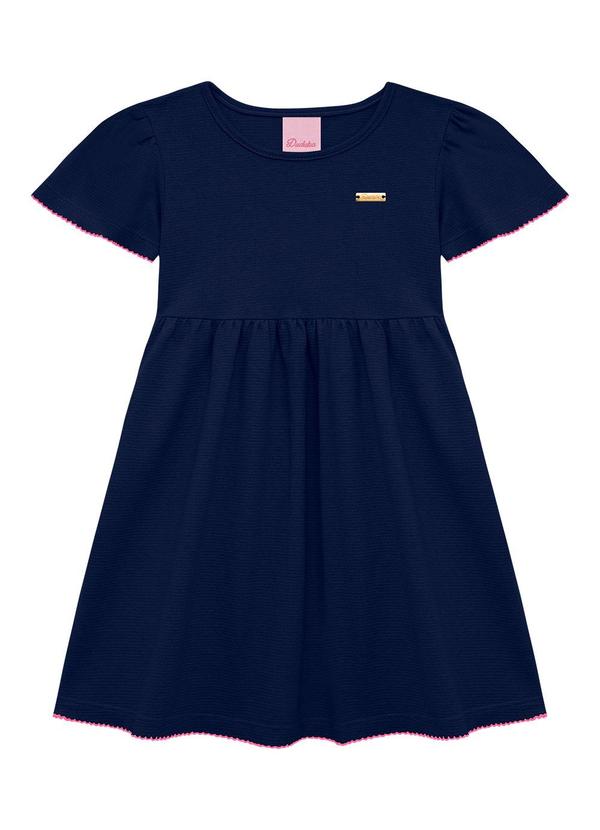 Vestido com Manga Azul