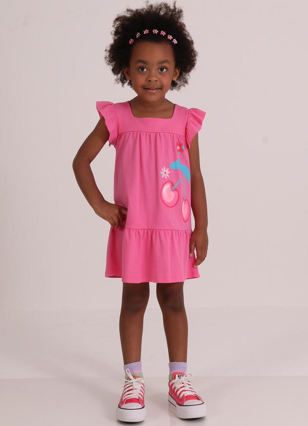 Vista 2 Vestido com Silk Rosa Tink Bink Tink Bink
