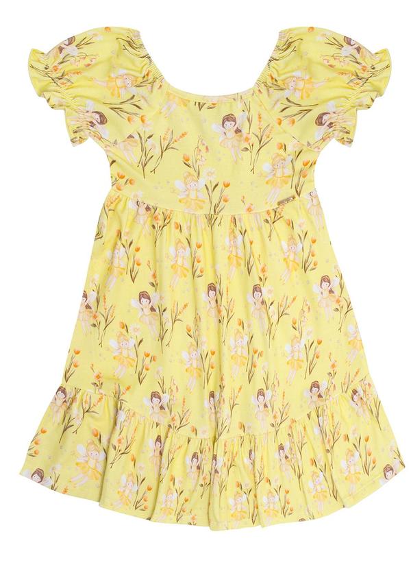 Vista 2 Vestido Cotton Leve Amarelo Pulla Bulla Pulla Bulla