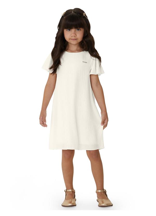 Vestido Curto Amplo Acetinado Branco