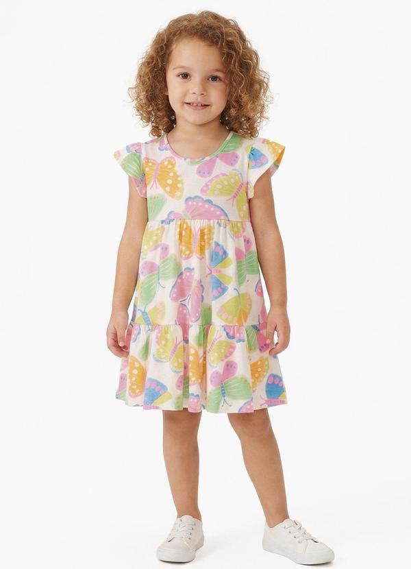 Vestido Curto de Alças Bege