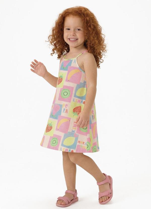 Vestido Curto de Alças Bege