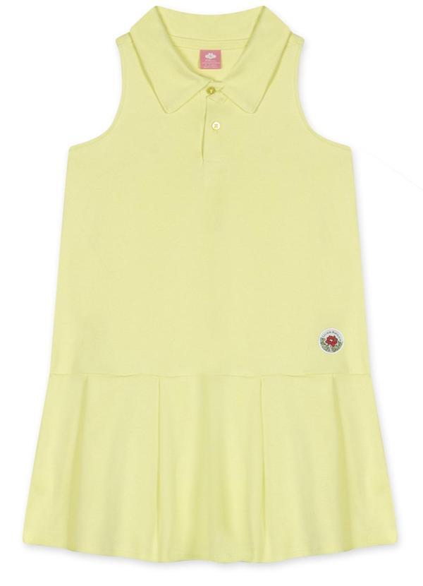 Vista 2 Vestido Curto Infantil Feminino Amarelo Lilica Ripilica Lilica Ripilica