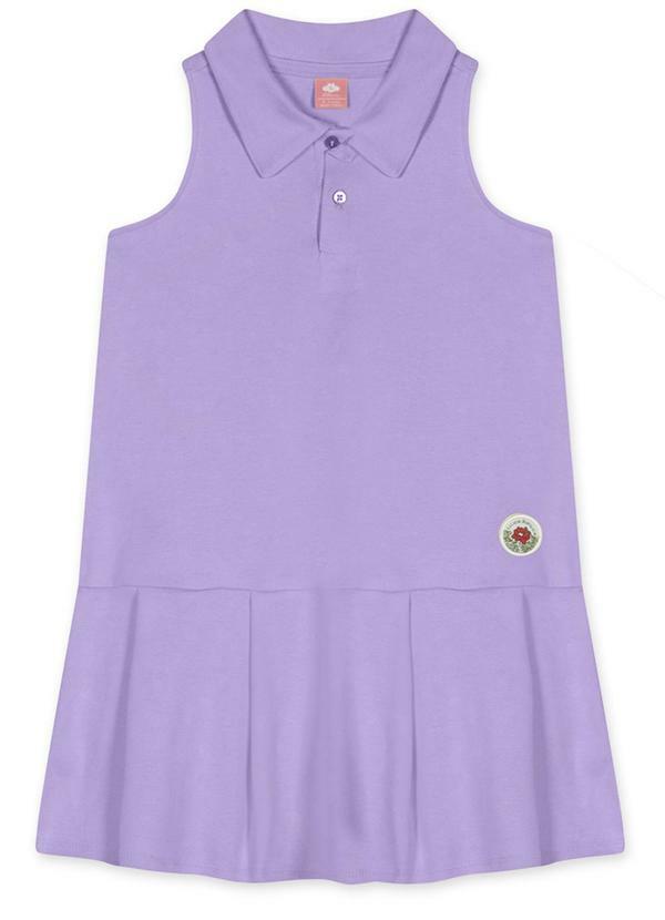 Vista 2 Vestido Curto Infantil Feminino Roxo Lilica Ripilica Lilica Ripilica